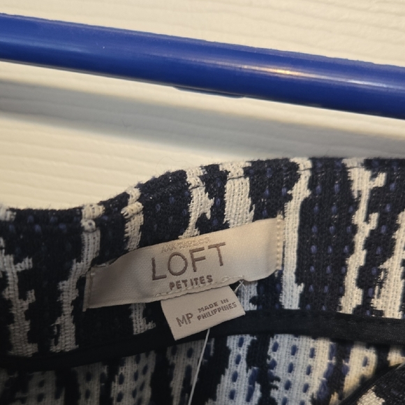 LOFT Black and White Patterned Mini Skirt - Picture 2 of 6